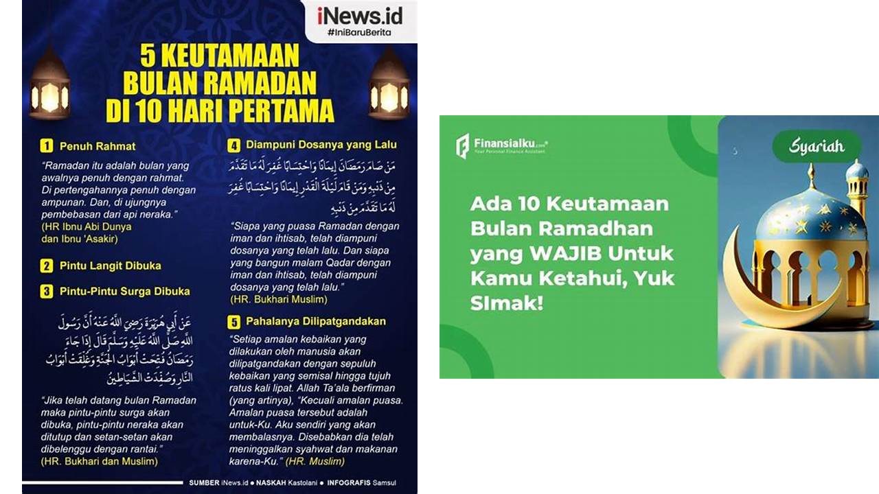 10 keutamaan bulan ramadhan