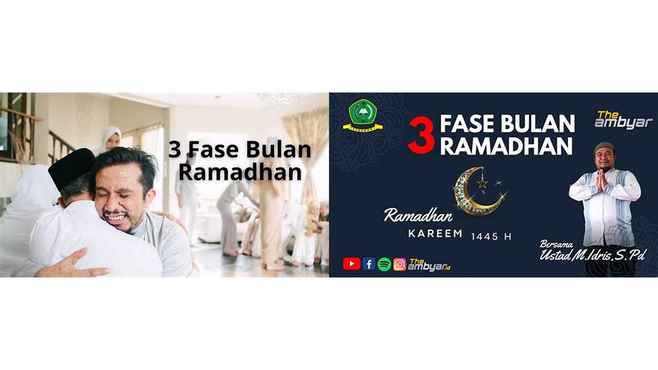 3 fase bulan ramadhan