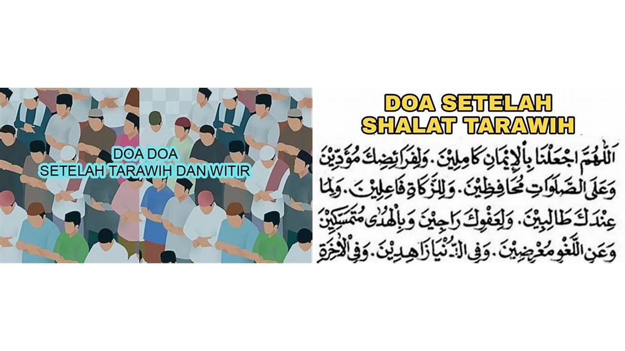 amalan sesudah sholat tarawih