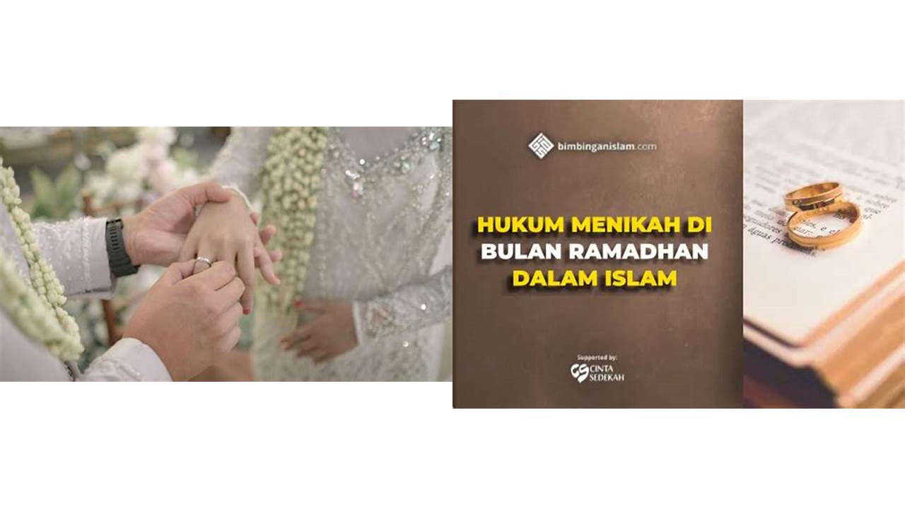 apakah boleh menikah di bulan puasa