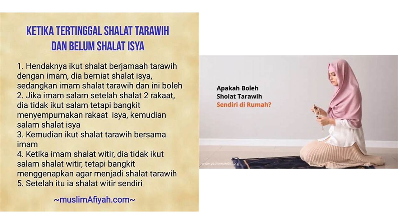 apakah boleh shalat tarawih di rumah