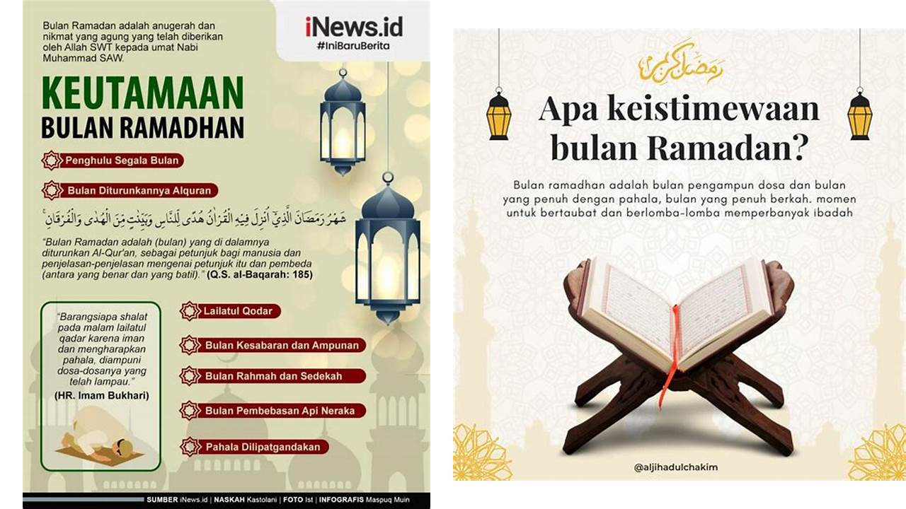 apakah keistimewaan bulan ramadhan