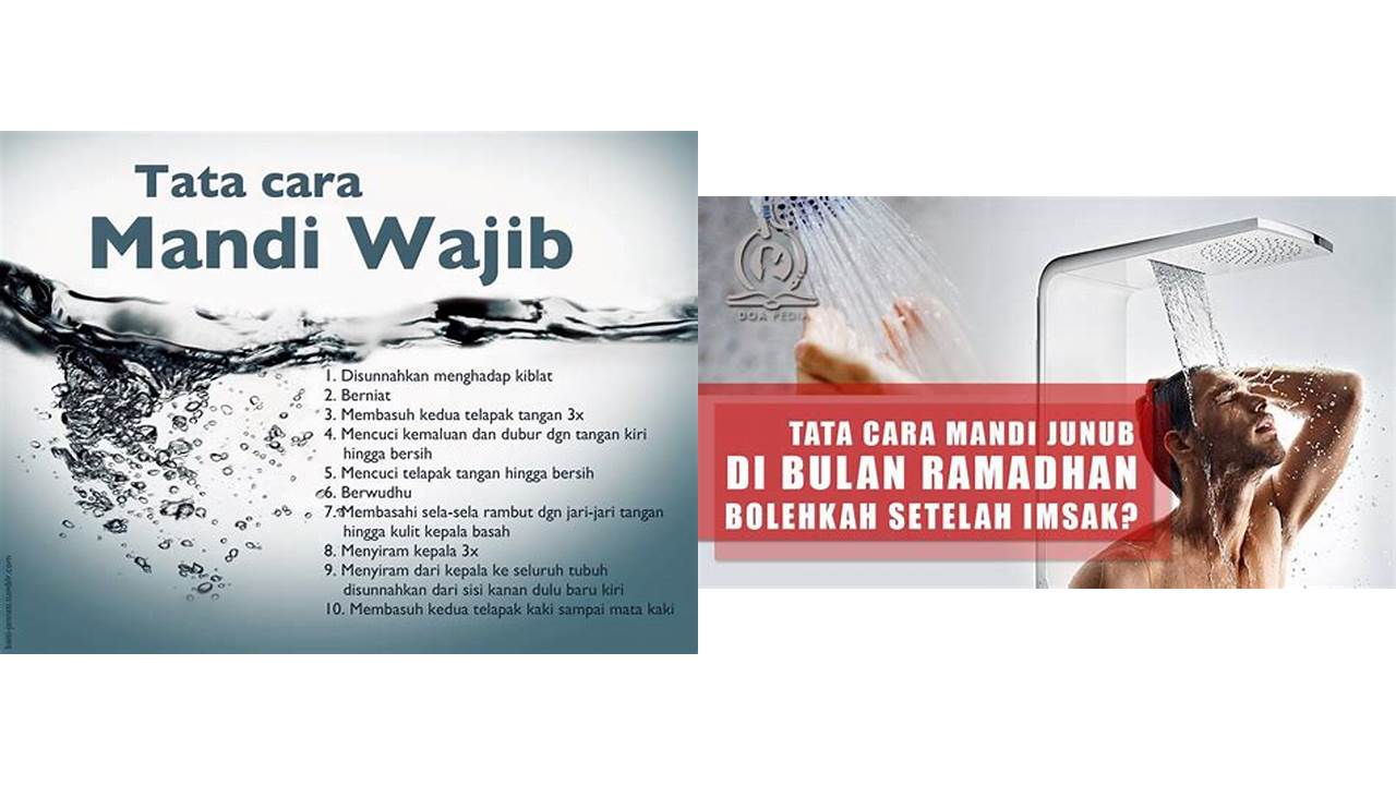 cara mandi wajib ramadhan