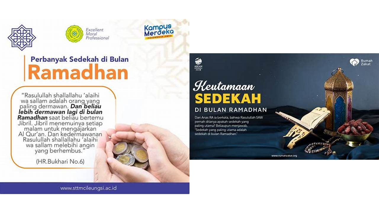 contoh sedekah di bulan ramadhan