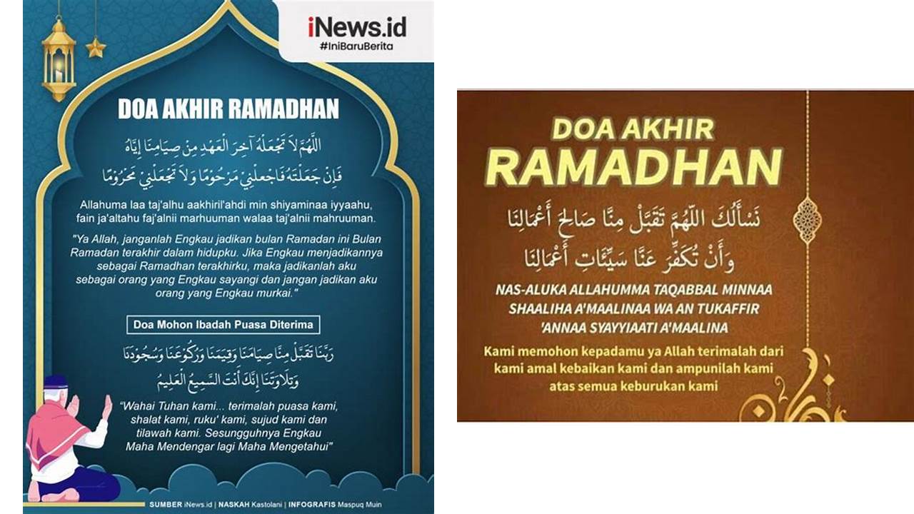 doa akhir ramadhan arab