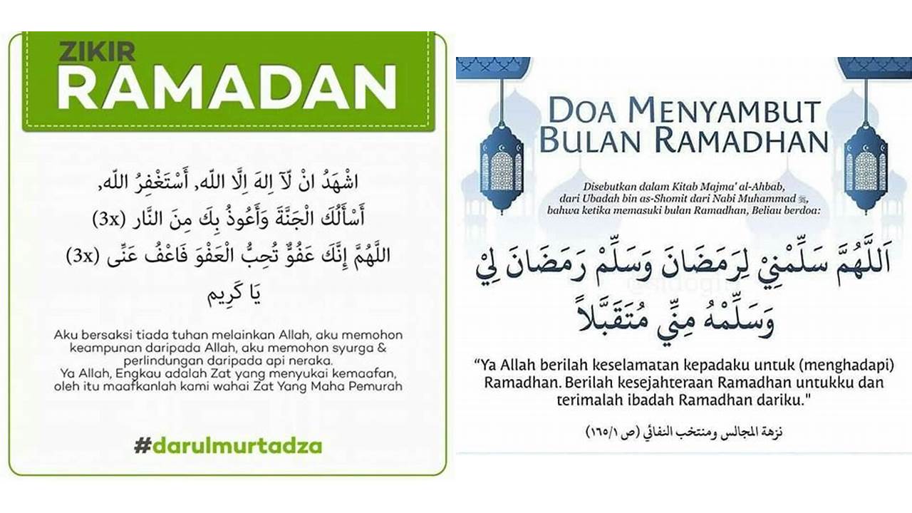 doa awal ramadhan dan artinya