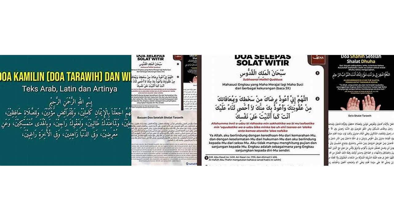doa diantara shalat tarawih sesuai sunnah