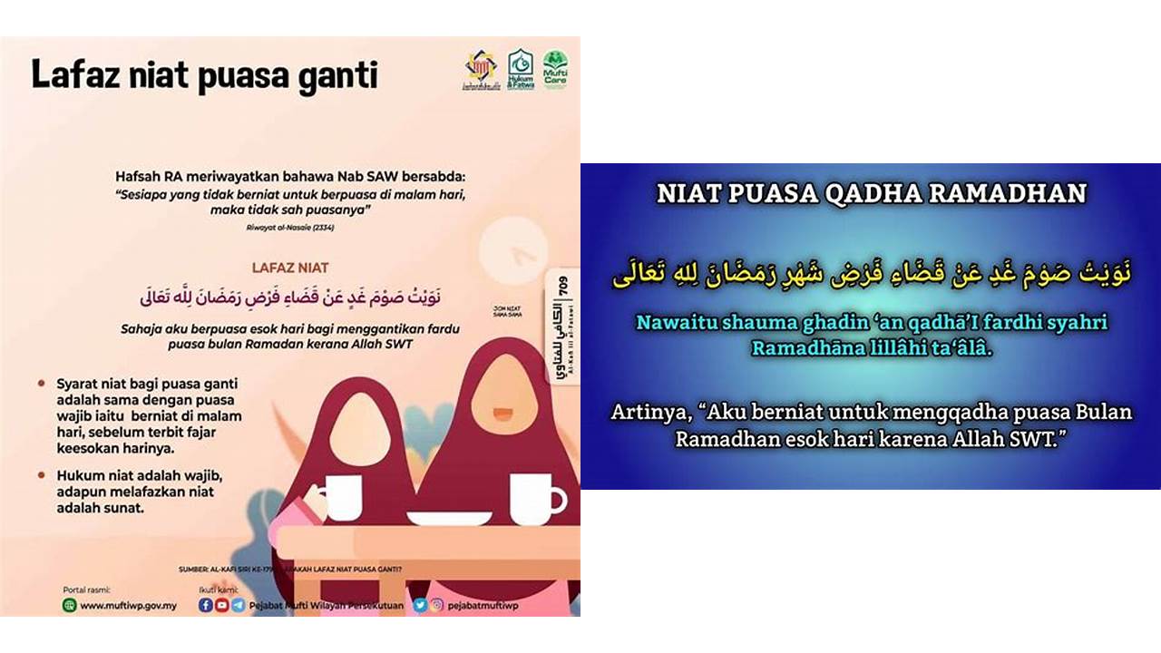 doa ganti puasa ramadhan