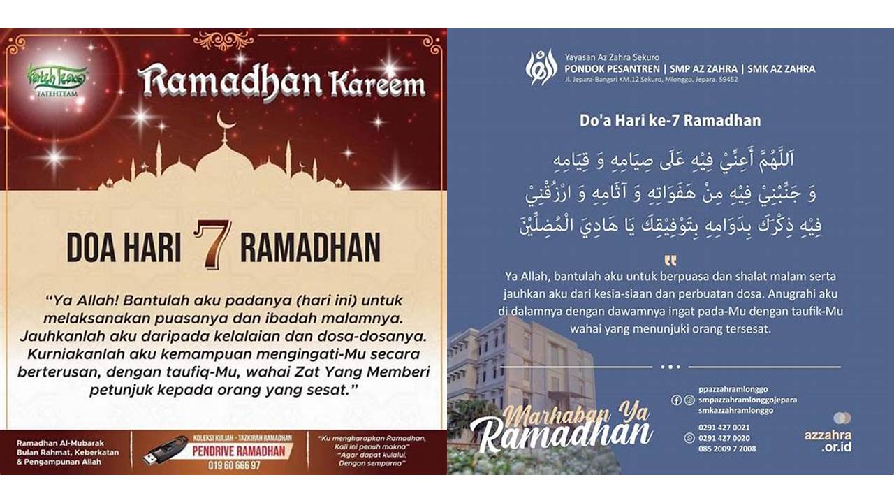 doa hari ke 7 bulan ramadhan