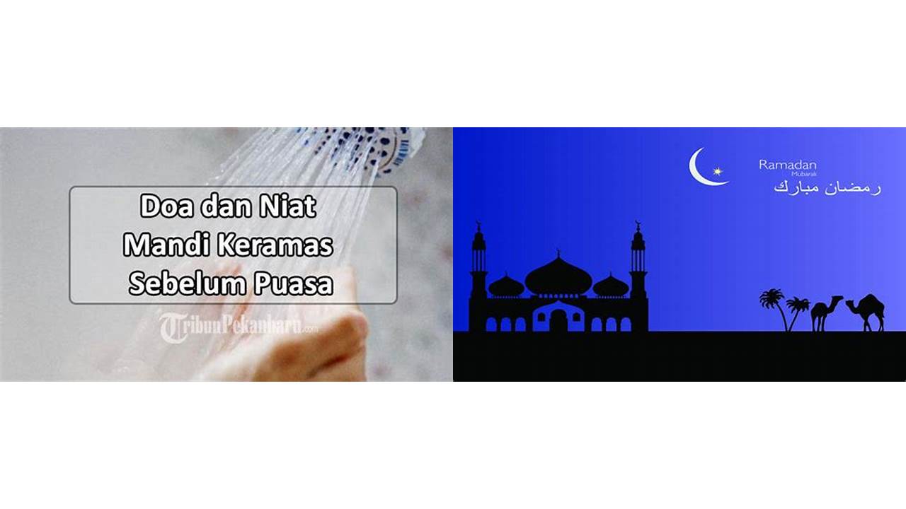 doa keramas mau puasa bulan ramadhan