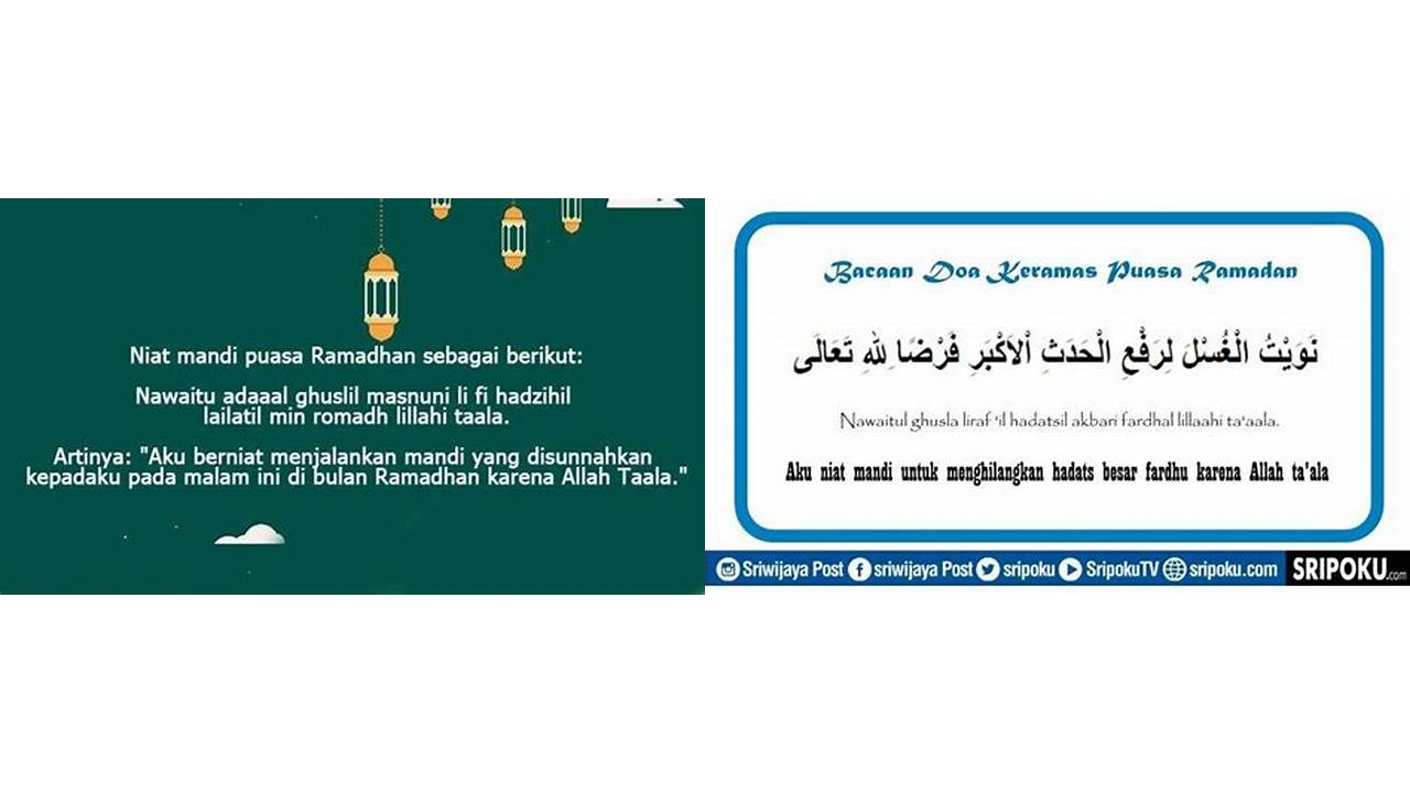 doa keramas puasa