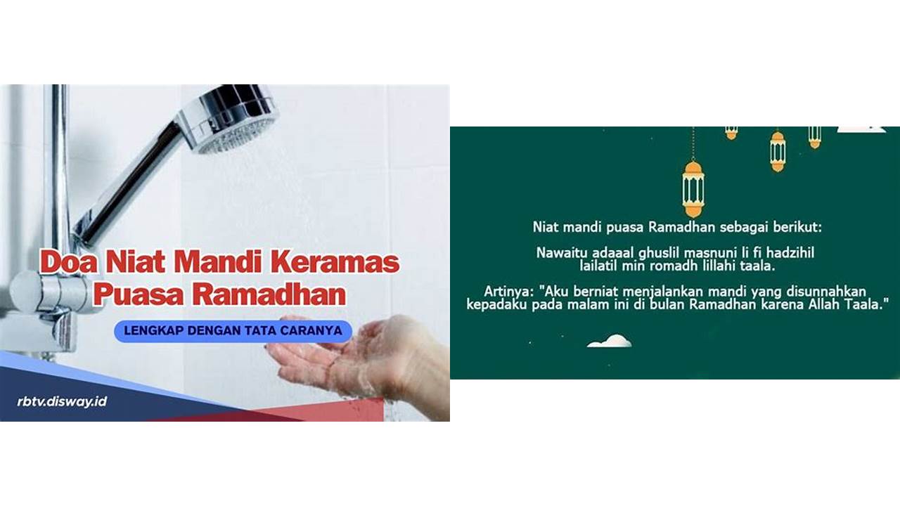 doa keramas ramadhan