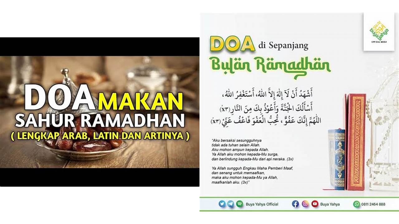 doa makan sahur di bulan ramadhan