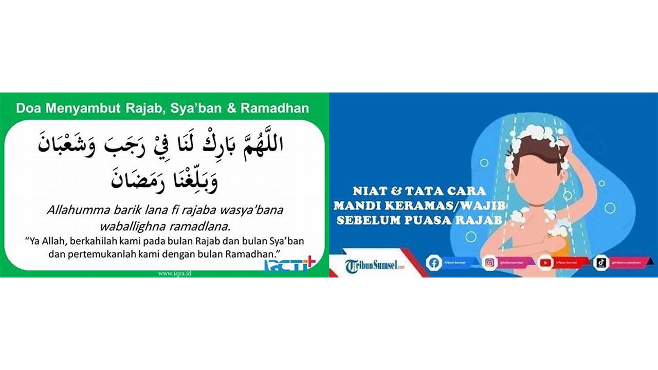 doa mandi puasa rajab