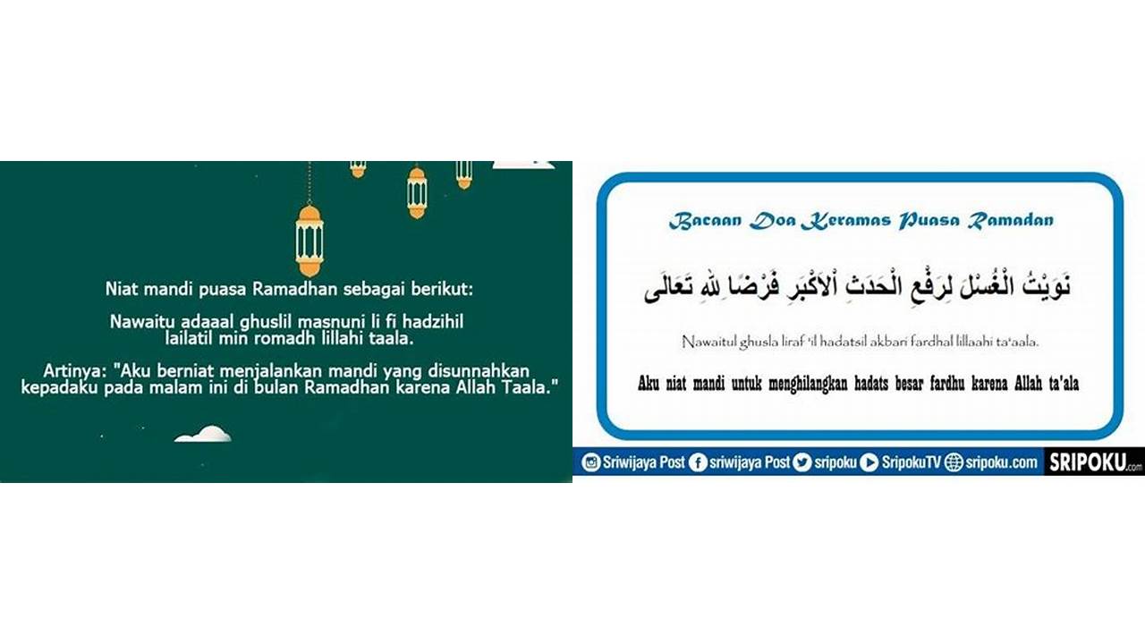 doa mandi puasa