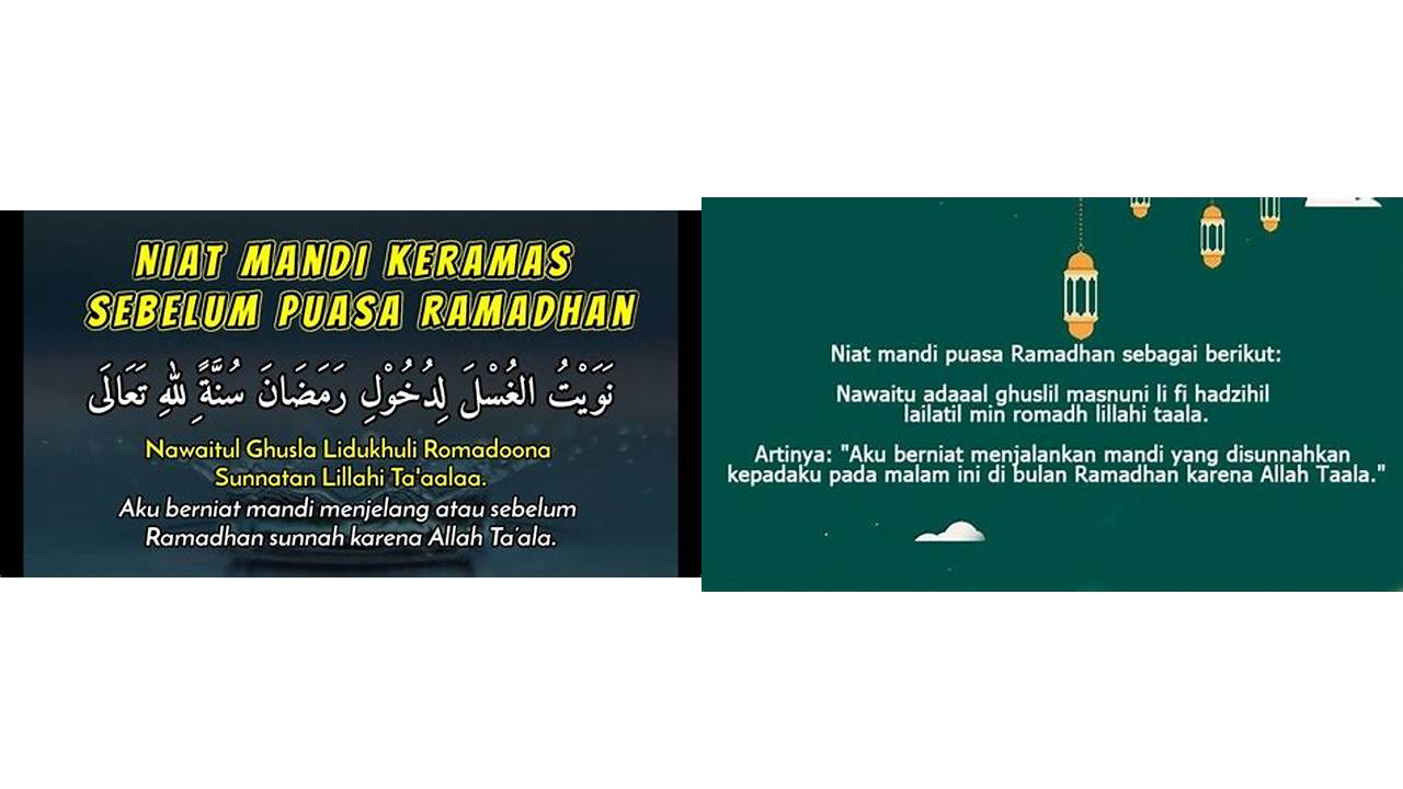 doa mandi wajib puasa ramadhan