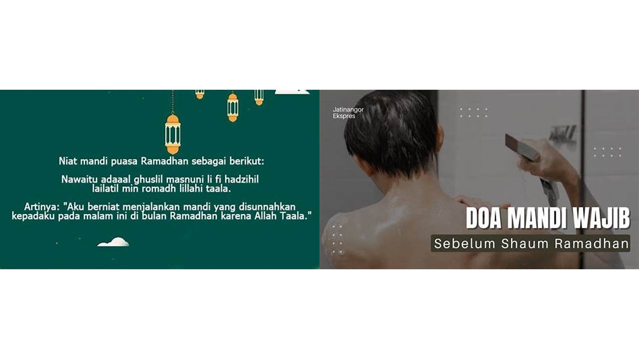 doa mandi wajib ramadhan doa mandi wajib ramadhan
