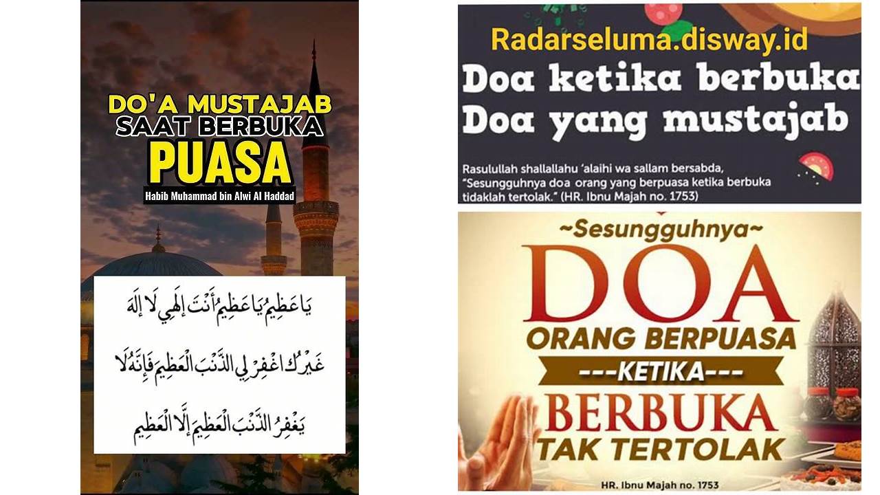 doa mustajab saat berbuka puasa