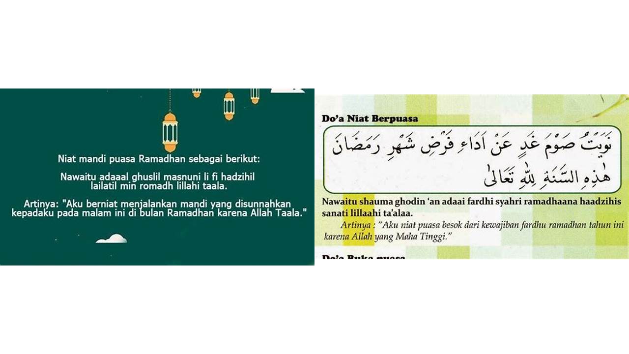 doa niat keramas puasa