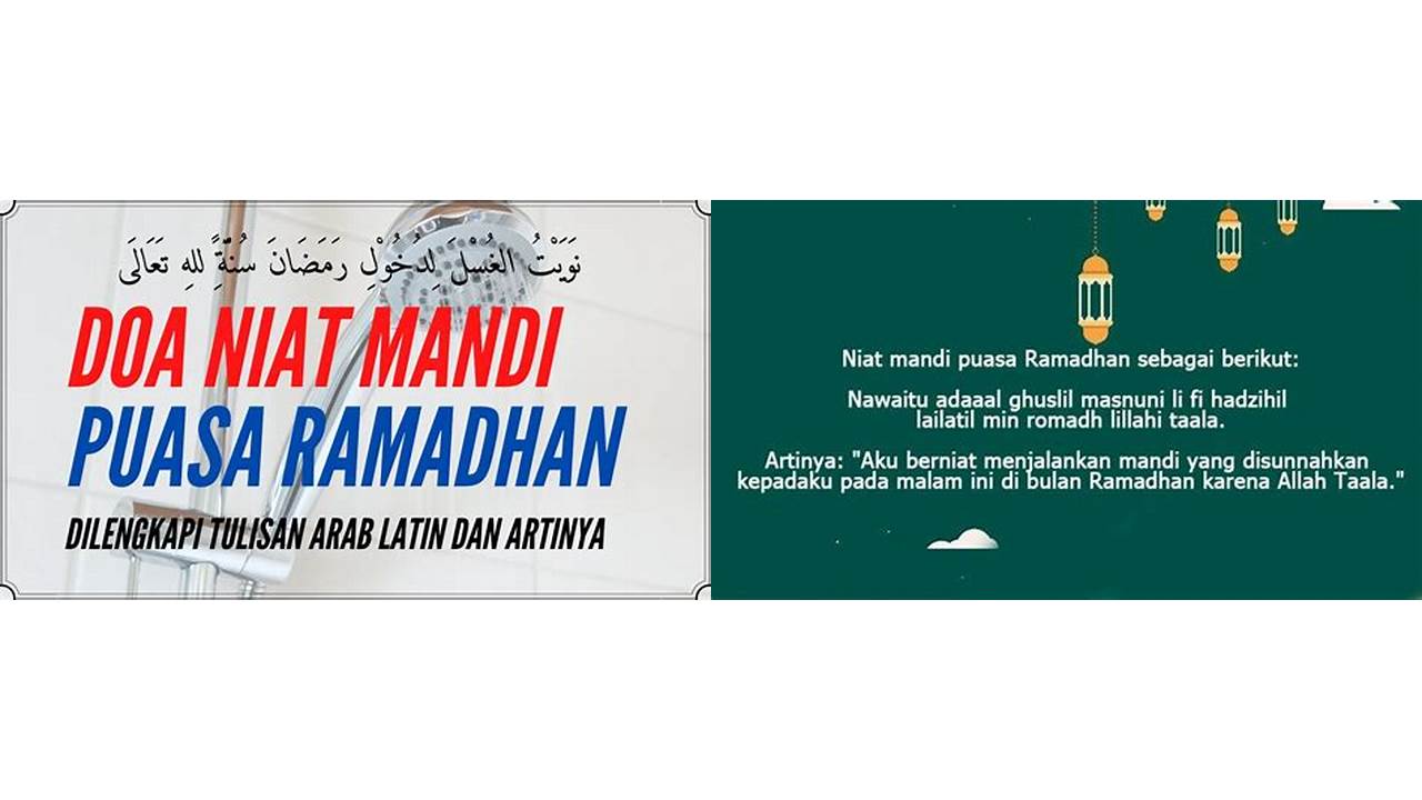 doa niat mandi puasa