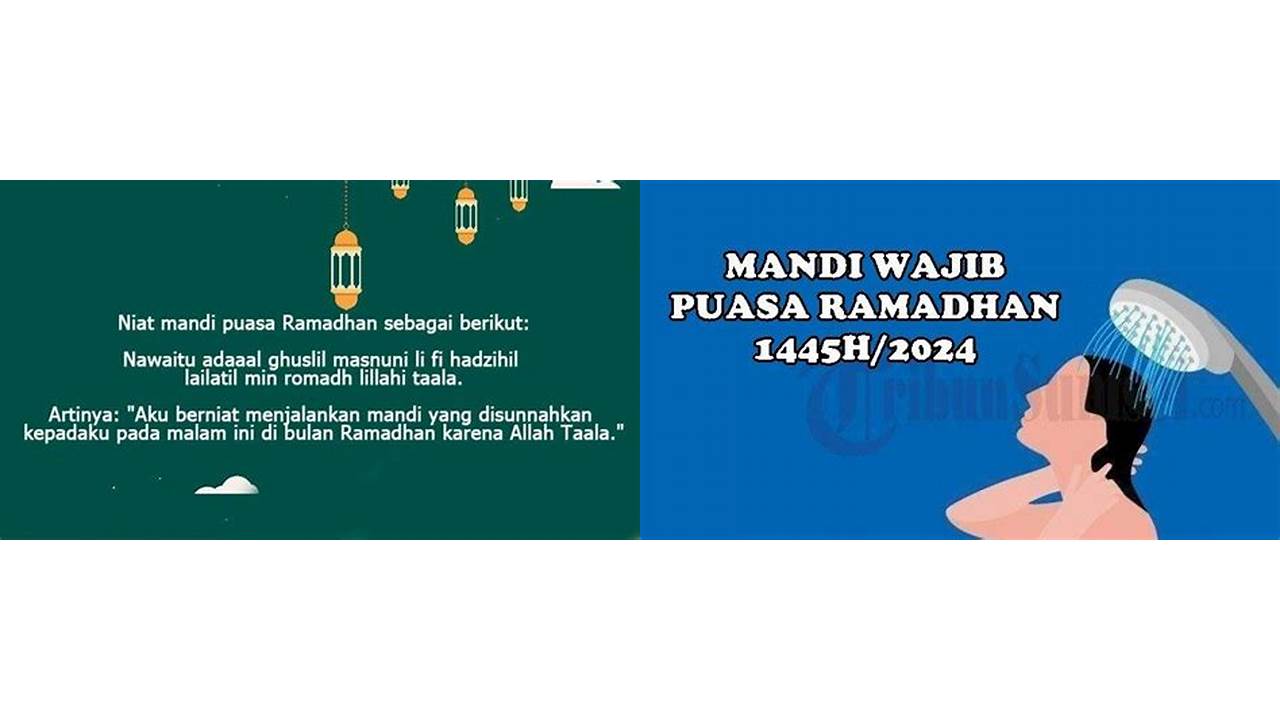 doa niat mandi wajib puasa ramadhan