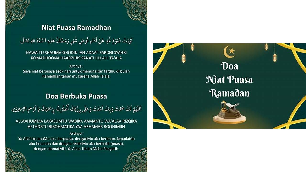 doa niat puasa latin