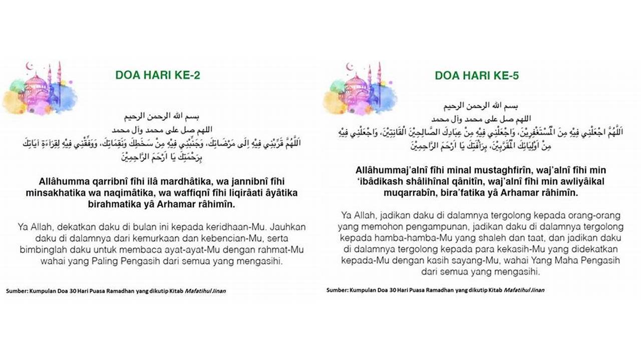 doa puasa hari ke 5