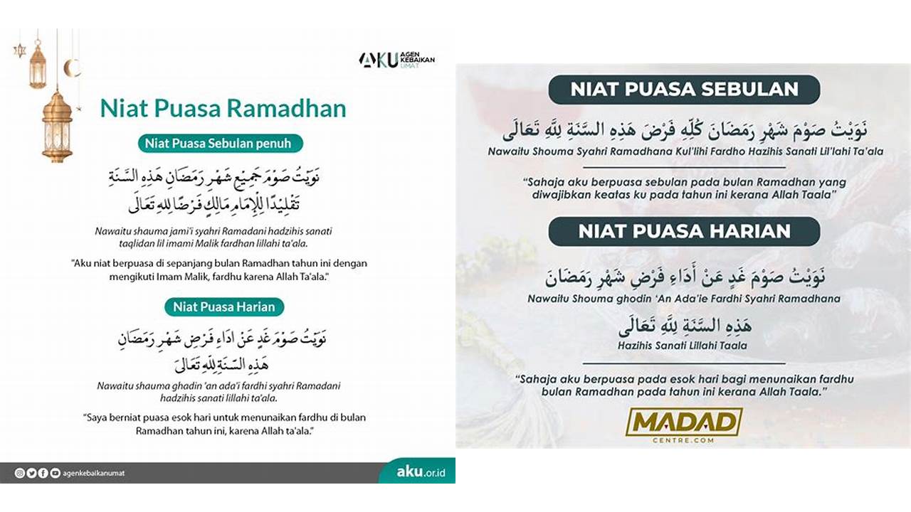 doa puasa ramadhan 1 bulan