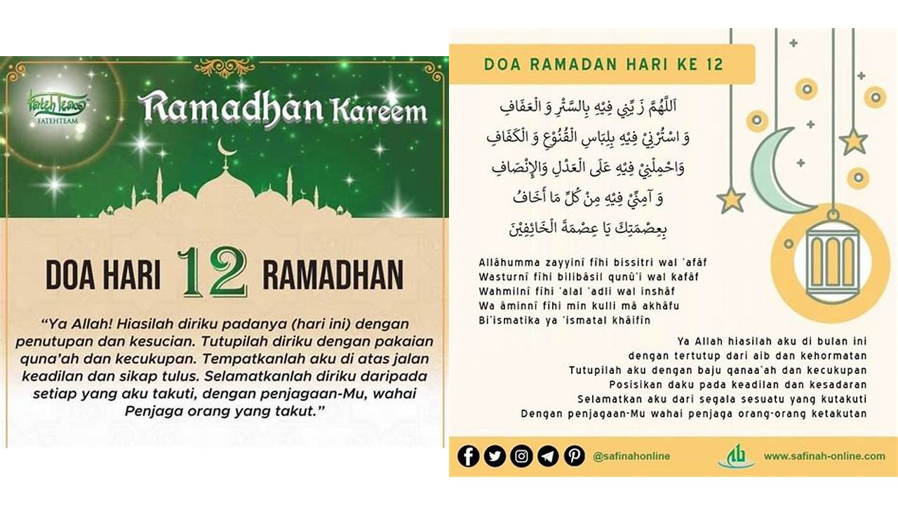 doa puasa ramadhan hari ke 12 doa puasa ramadhan hari ke 12