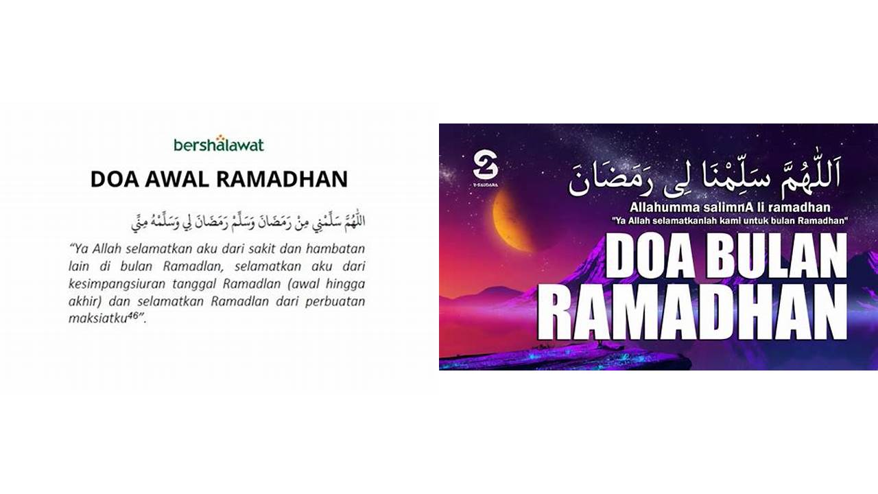 doa ramadhan allahumma salimna