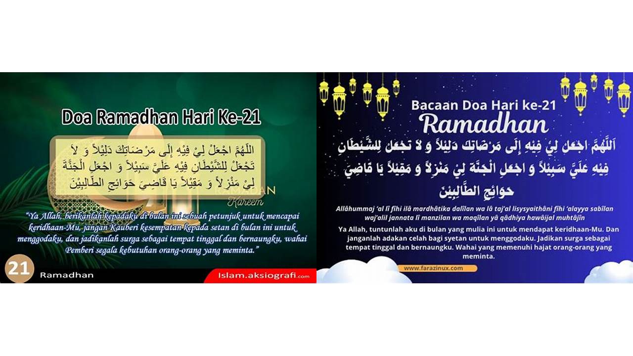 doa ramadhan hari ke 21