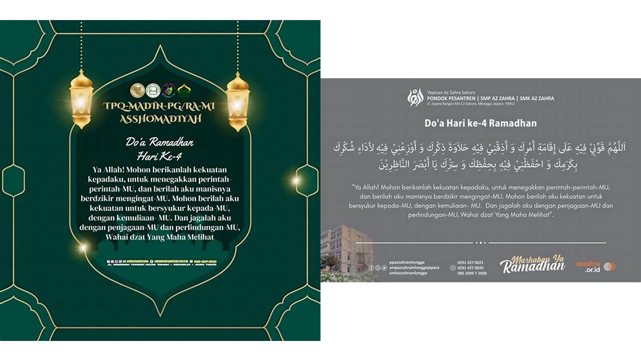 doa ramadhan hari ke 4