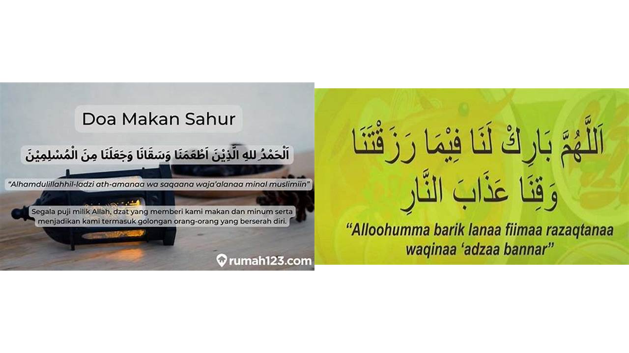 doa setelah sahur ramadhan doa setelah sahur ramadhan