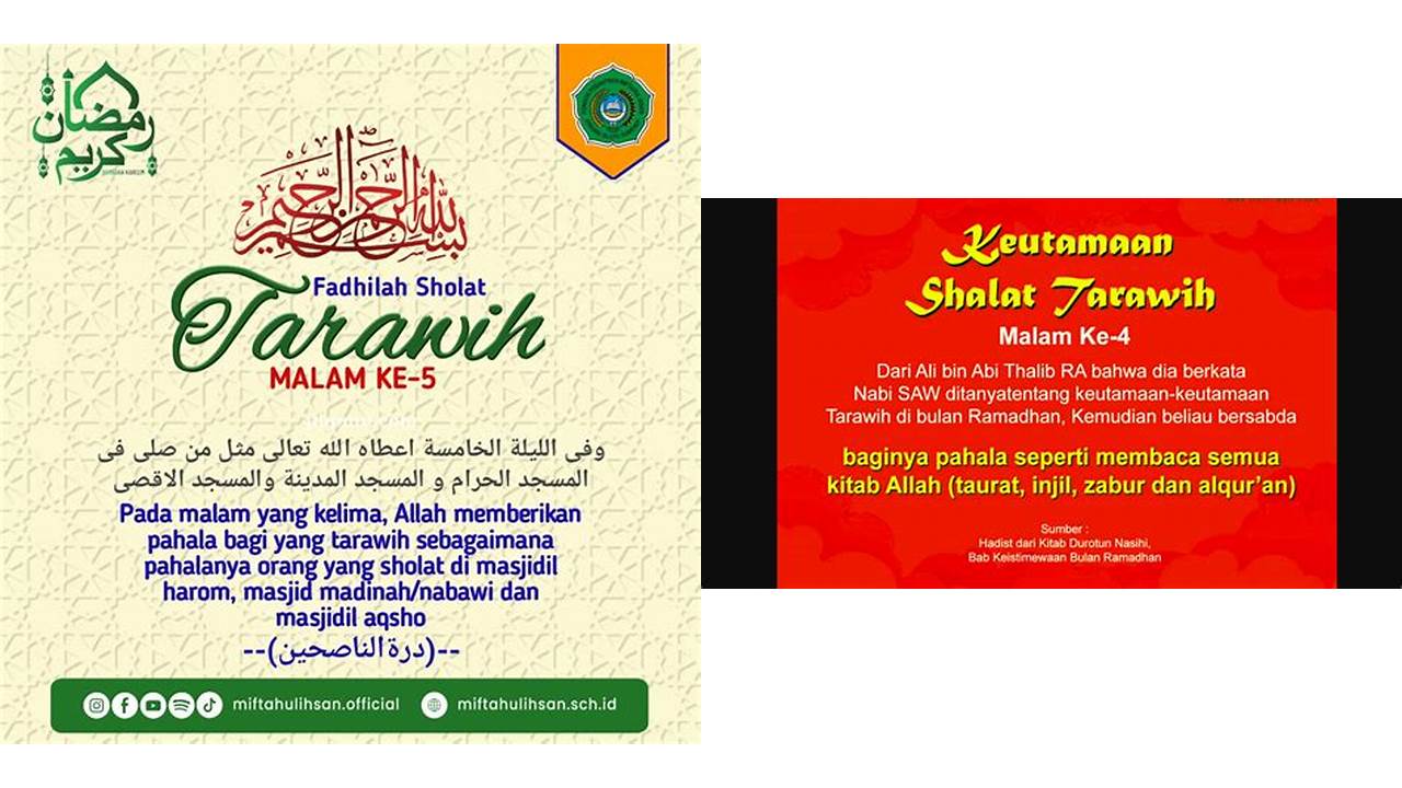 fadhilah sholat tarawih malam ke 3