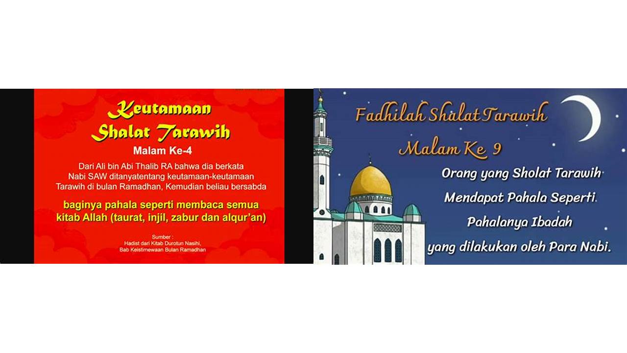 fadhilah tarawih malam ke 10