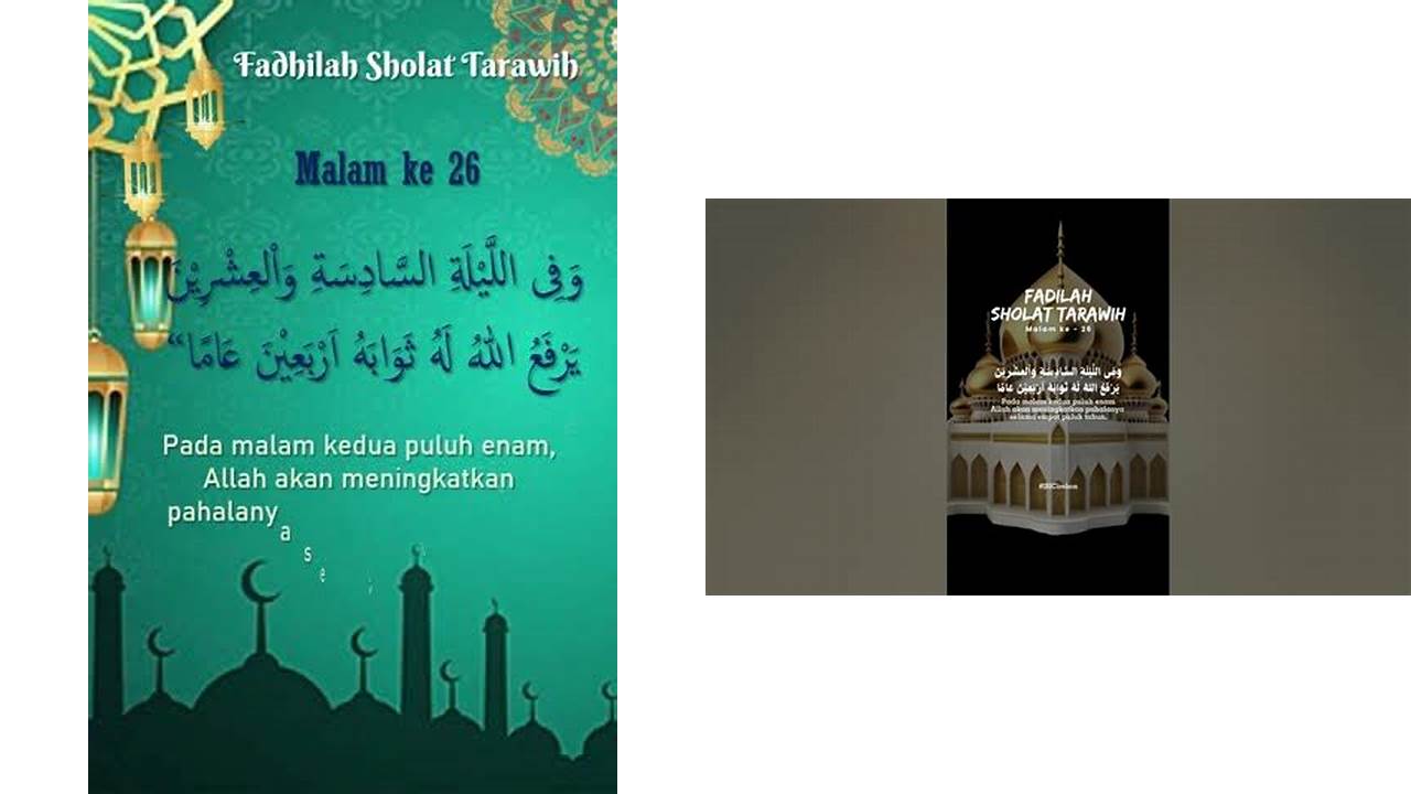 fadhilah tarawih malam ke 26