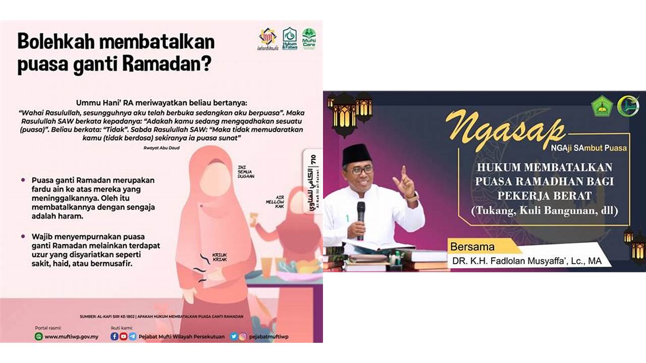 hukum membatalkan puasa ramadhan