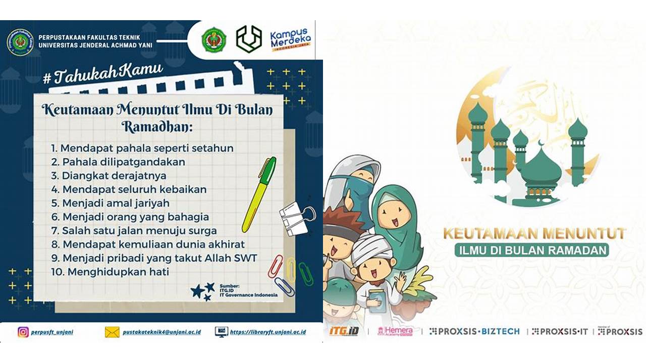 keutamaan menuntut ilmu di bulan ramadhan