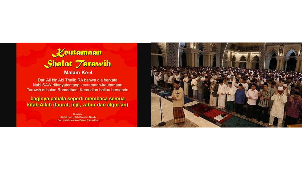 keutamaan sholat tarawih malam ke 4
