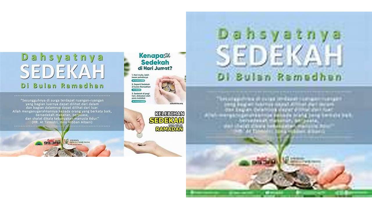 manfaat sedekah di bulan ramadhan