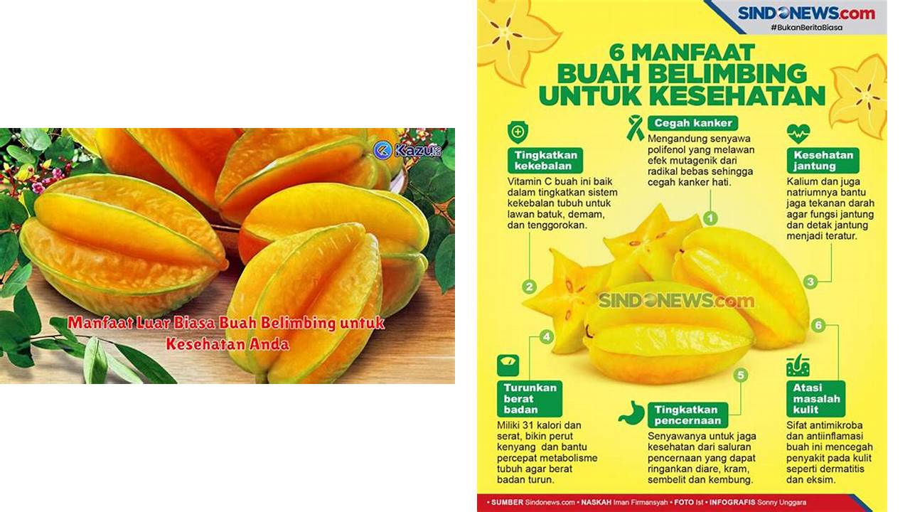 Ketahui 10 Manfaat Buah Belimbing yang Wajib Kamu Intip