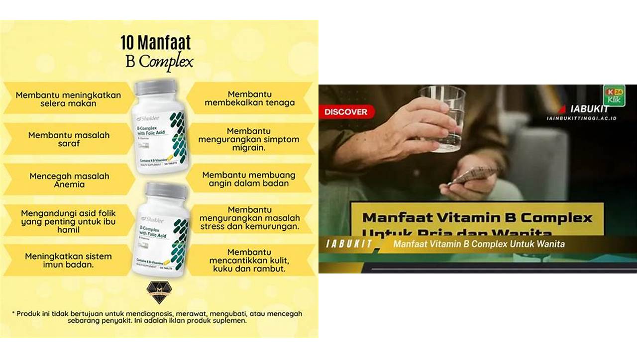 Ketahui 8 Manfaat Vitamin B Complex untuk Wanita yang Jarang Diketahui