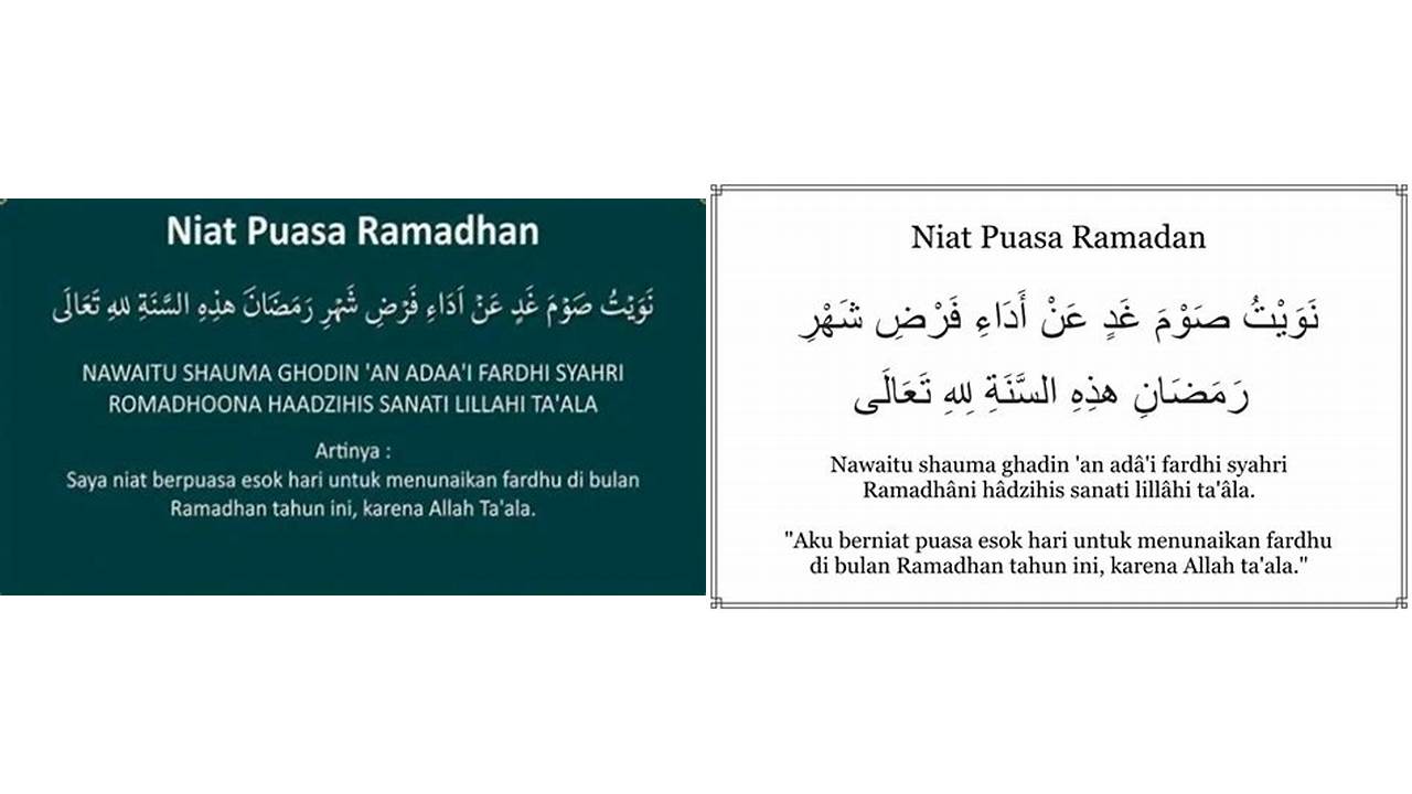 niat doa puasa ramadhan niat doa puasa ramadhan