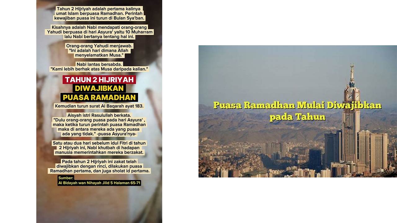 puasa ramadhan diwajibkan pada tahun