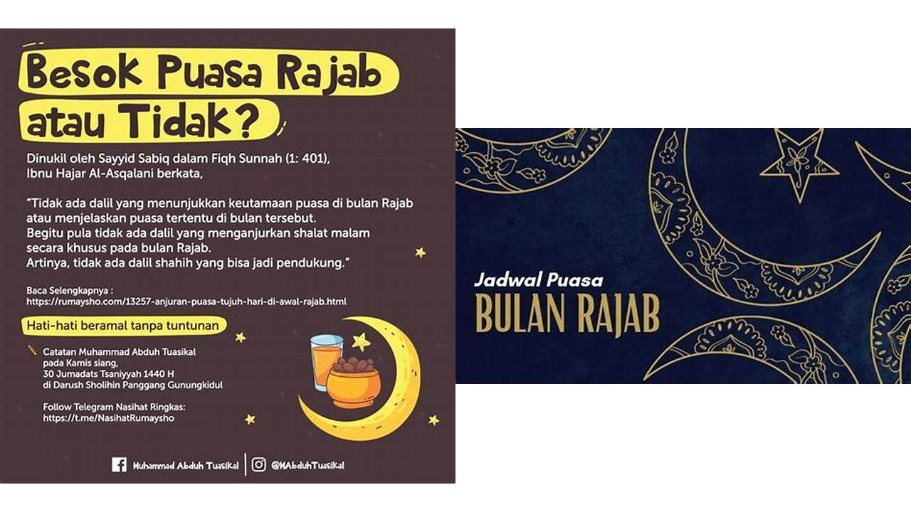 puasa sunnah bulan rajab