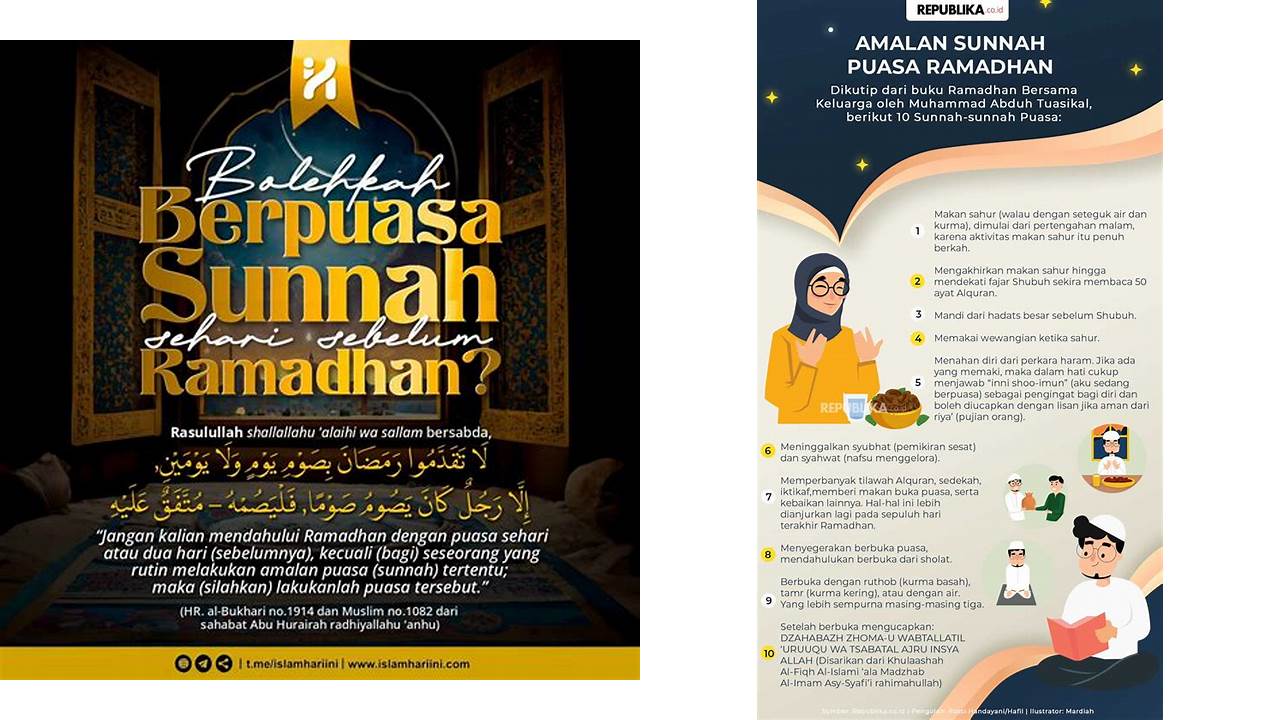 puasa sunnah sebelum ramadhan