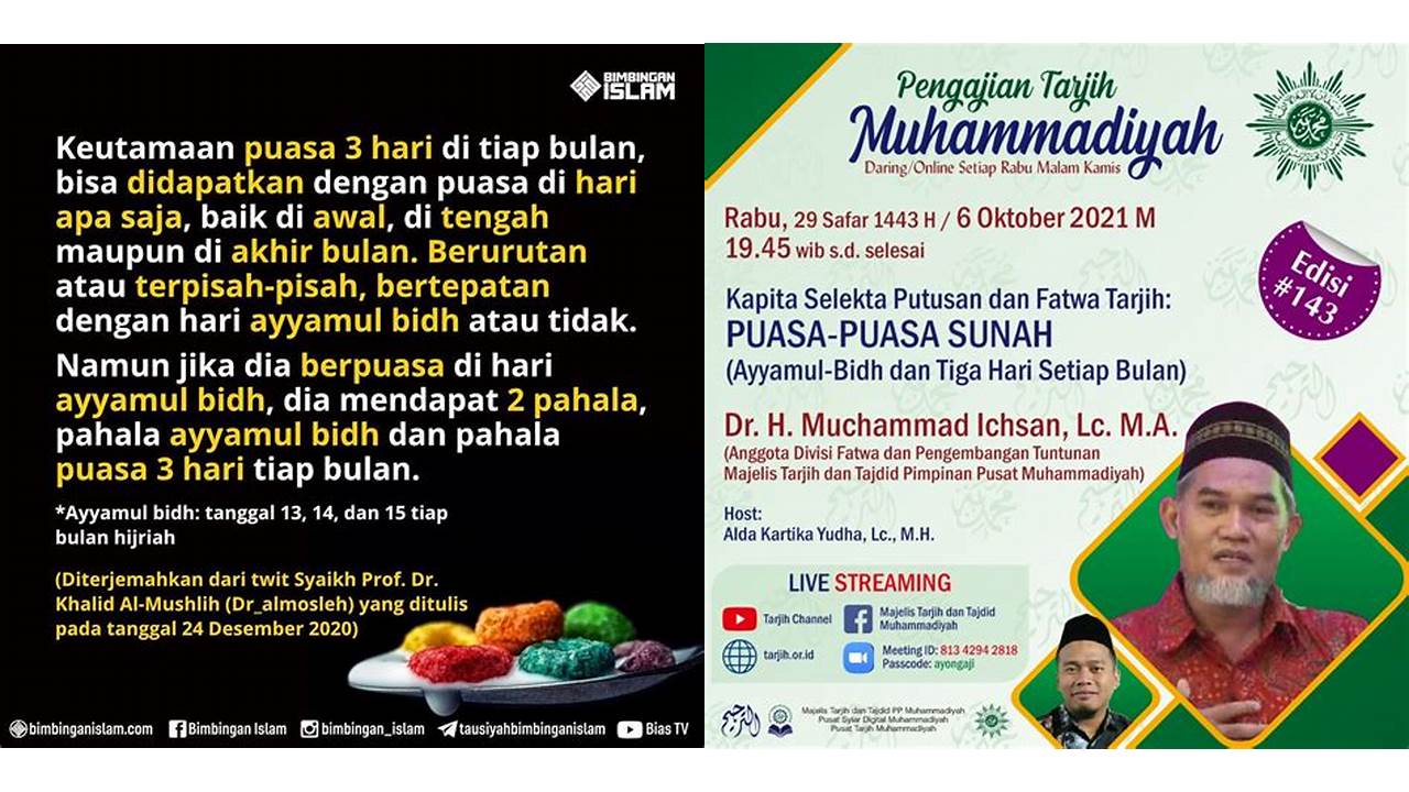 puasa tiga hari setiap bulan