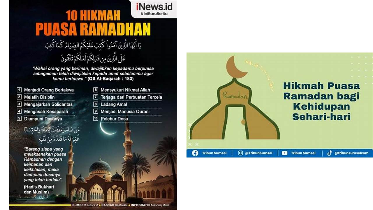 sebutkan hikmah puasa ramadhan