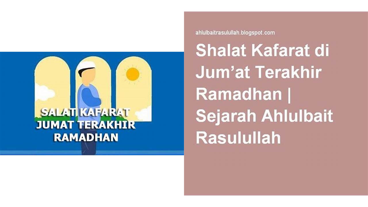 shalat kafarat jumat terakhir ramadhan