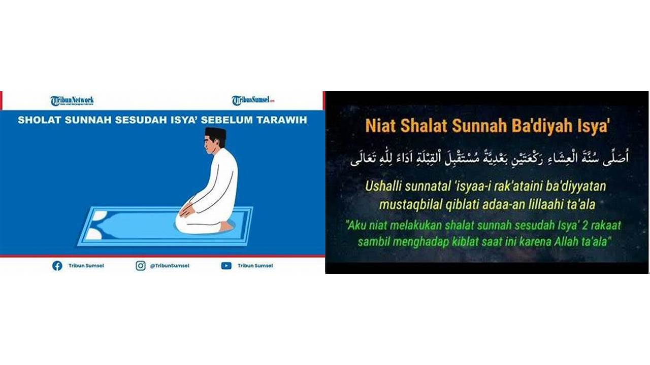 sholat sunnah setelah isya sebelum tarawih